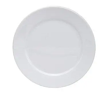 10.5-Inch Round Porcelain Plate With Rolled Edge 1