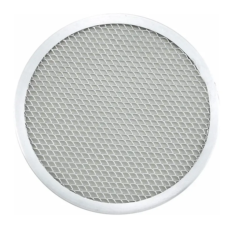 10-Inch Seamless Aluminum Pizza Screen – Non-Warping Mesh Baking Surface – Winco Apzs-10 | Denson Cfe 1