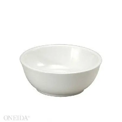 11-Ounce Round Nappie – 5" Diameter, Rolled Edge, Bright White Ceramic 1