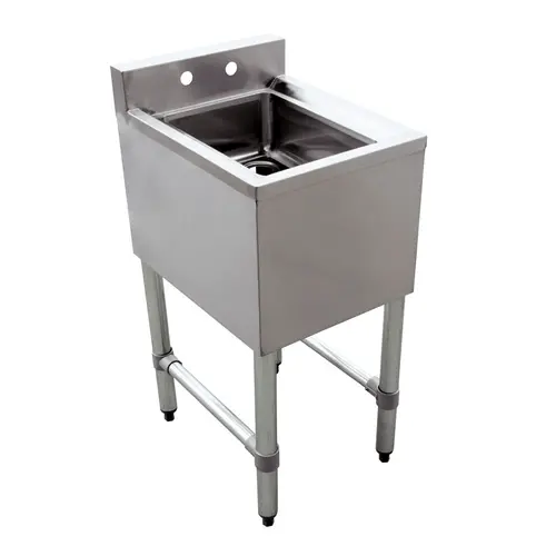 14-Inch Underbar Sink – 10" Deep Bowl, Stainless Steel, Omcan 44600 1
