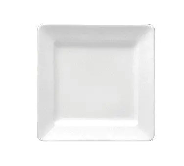 6.25-Inch Square Scratch-Resistant Ceramic Plate – Fine Polish, Modern Restaurant Style 1