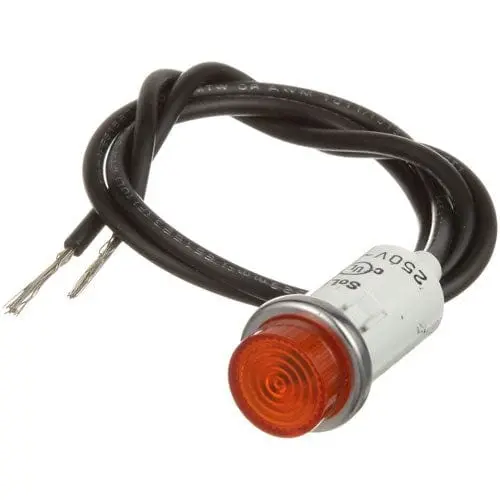 Allpoints 38-1154 Amber Signal Light – 1/2" Mount, 250V Indicator For Control Panels 1