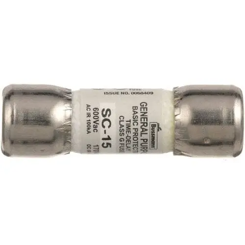 Allpoints 381028 Class G Time-Delay Fuse (600V, 15A, 1-5/16"L × 13/32" Od) | Denson Cfe 1