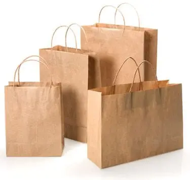 Atlas 1/8 Brown Rope-Handle Paper Bags – 250 Per Case (Model 4600011) 1