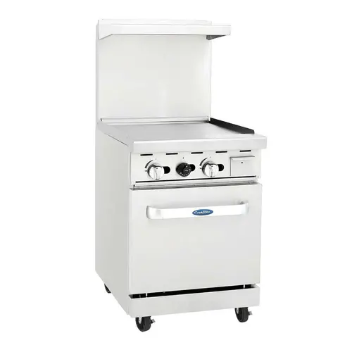 Atosa Agr-24G 24" Gas Range With Integrated 24" Griddle & 20" Oven | Denson Cfe 1