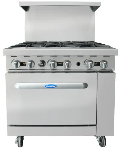 Atosa Agr-6B-Ng Cookrite Natural Gas Range – Six-Burner Commercial Cooking System 1