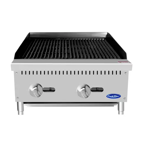 Atosa Atcb-24 24" Countertop Radiant Charbroiler – 70,000 Btu (Natural Gas) | Denson Cfe 1