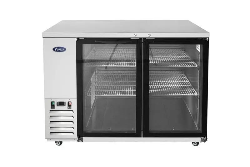 Atosa Mbb48Ggr 48-Inch Stainless Steel Back Bar Cooler With Glass Door 1