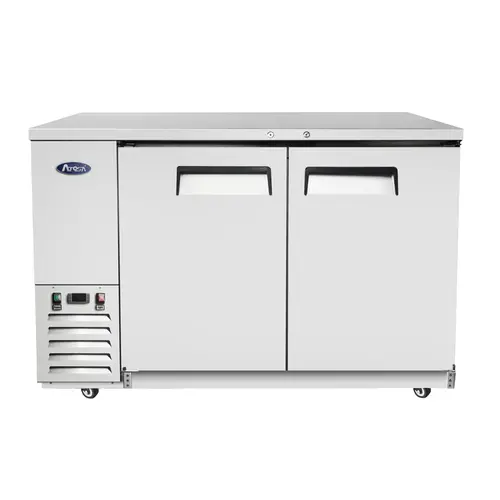 Atosa Mbb59Gr 59" Stainless Steel Back Bar Cooler – Triple-Section Beverage Chiller 1