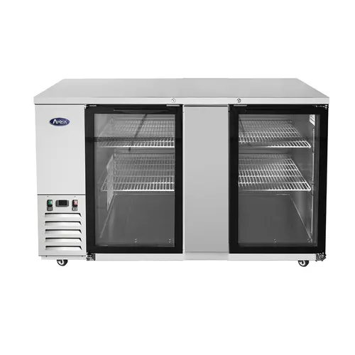 Atosa Mbb69Ggr Two-Section Back Bar Cooler – 68" Wide | Denson Cfe 1