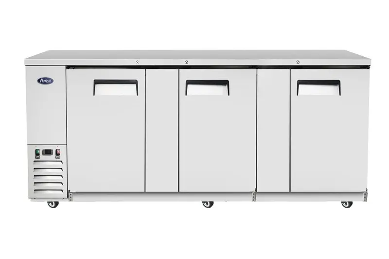 Atosa Mbb90Gr 90-Inch Stainless Steel Back Bar Cooler – Built-In Refrigeration 1