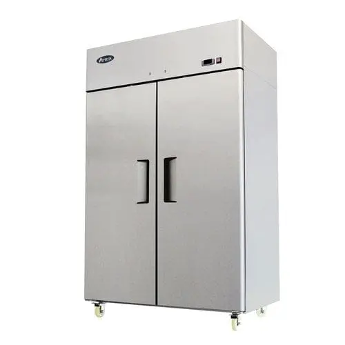 Atosa Mbf8129Gr 52-Inch Double-Door Stainless Steel Refrigerator-Freezer Combo 1