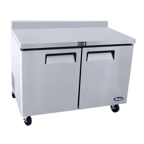 Atosa Mgf8409Gr 48" Two-Door Worktop Refrigerator With Stainless Top | Denson Cfe 1