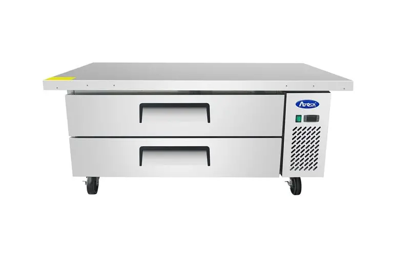 Atosa Mgf8452Gr Dual-Drawer Chef Base With Extended Worktop – 60" Wide 1