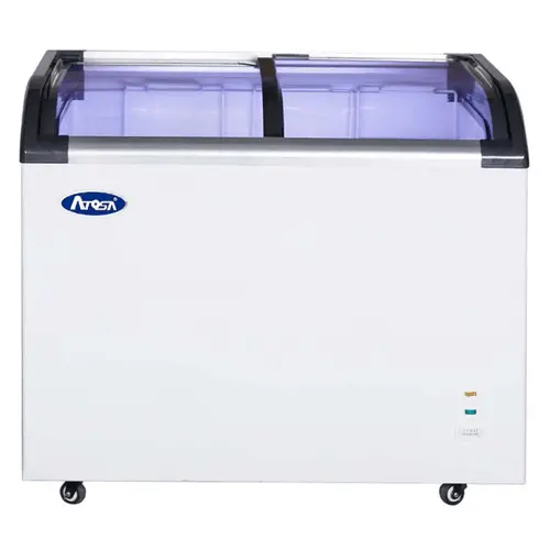 Atosa Mmf9110 9.6 Cu. Ft. Curved-Glass Commercial Chest Freezer 1