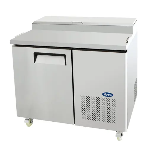 Atosa Mpf8201Gr Refrigerated Pizza Prep Table – Mega-Top Design With Cold Pan Rail 1