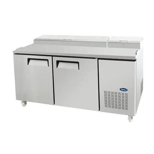 Atosa Mpf8202Gr Two-Section Refrigerated Pizza Prep Table – 67" W | Denson Cfe 1