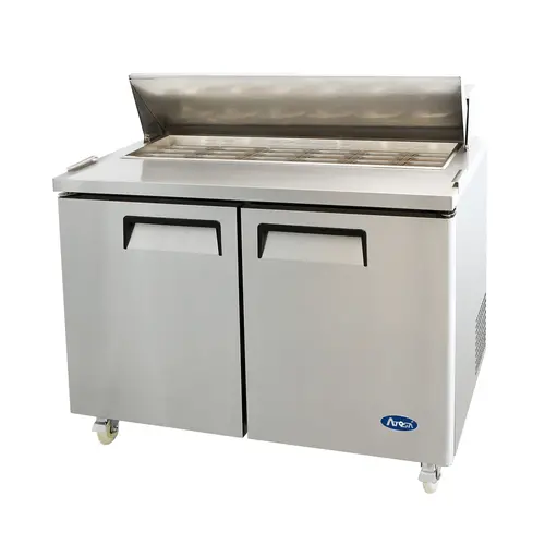 Atosa Msf3615Gr Mega Top Prep Refrigerator – 36-Inch Wide, Dual-Door Stainless Unit 1