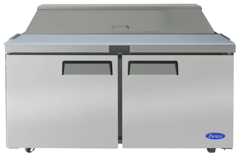 Atosa Msf8303 60-Inch Two-Door Refrigerated Sandwich Prep Table 1