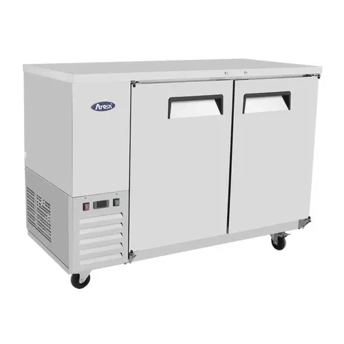 Atosa Sbb48Graus1 48" Two-Door Solid-Back Bar Refrigerator – Stainless Steel | Denson Cfe 1