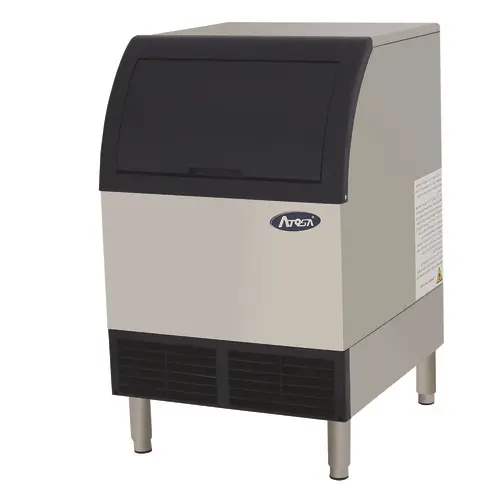 Atosa Yr140-Ap-161 Air-Cooled Cube Ice Machine With Bin – 142 Lb/24 Hr, Stainless Steel 1