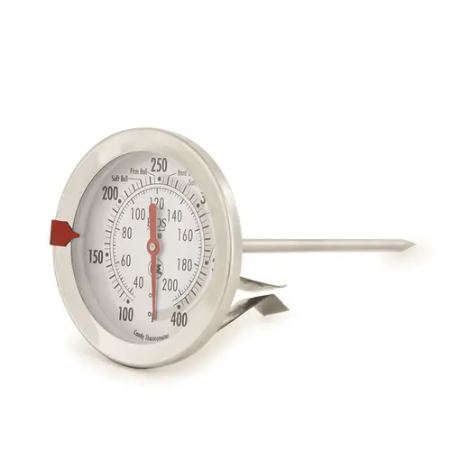 Bios Dt163 Analog Candy Thermometer: 3" Dial + 5" Stainless Steel Stem | Precision Cooking Gauge By Denson Cfe 1