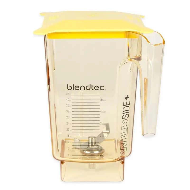 Blendtec 90-Ounce Wildside Jar – Hard Lid, Ounce/Cup Markings, Yellow Finish 1