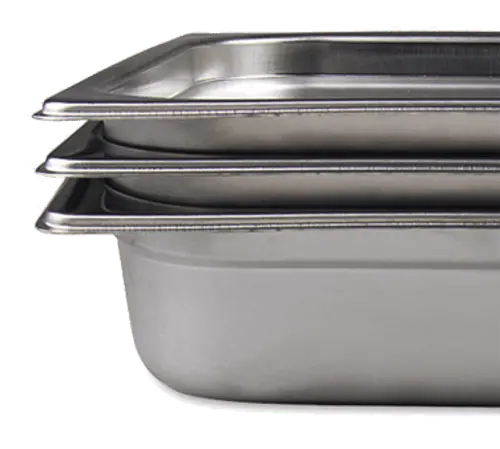 Browne 1/2-Size Long Steam Table Pan – 6.3-Quart Capacity, 20.75-Inch Stainless Steel 1