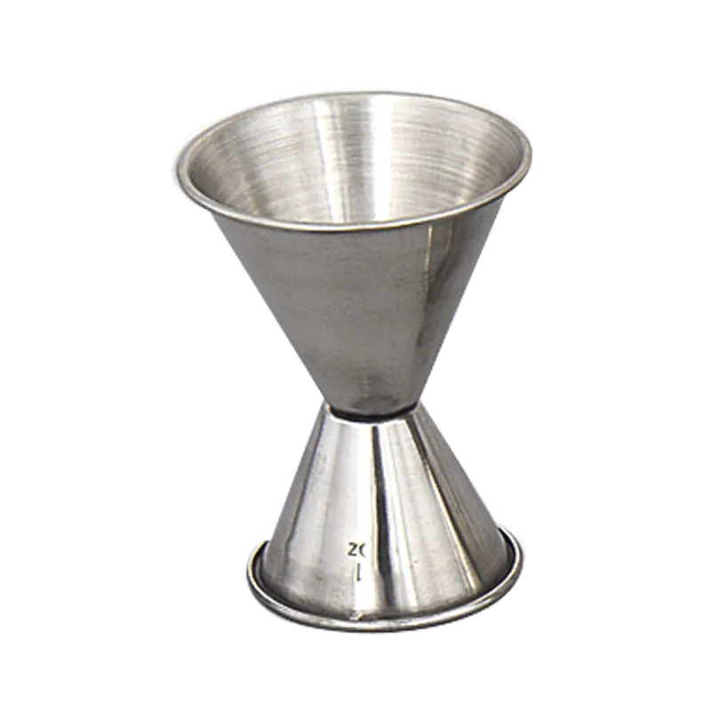 Browne 1293 Stainless Steel Dual-Scale Jigger (1 & 2 Oz) | Denson Cfe 1