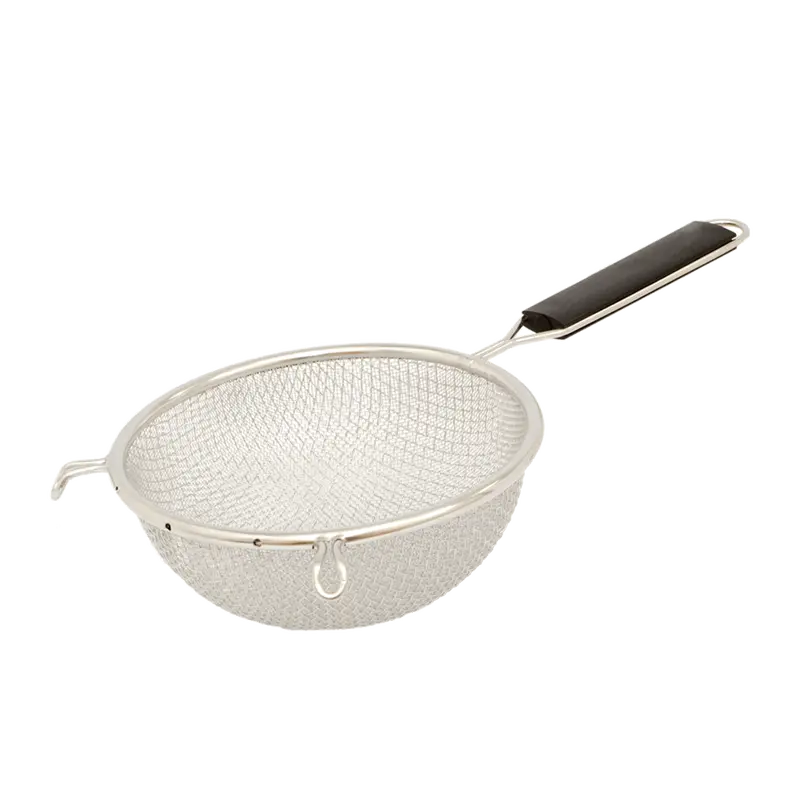 Browne 18098 Double-Mesh Fine 8" Strainer – Heavy-Duty Stainless Steel Construction | Denson Cfe 1