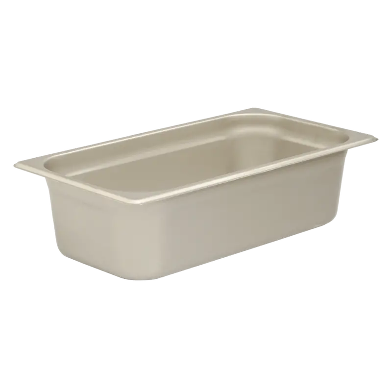 Browne 22134 One-Third-Size Steam Table Pan — 4" Deep, 22-Gauge Stainless Steel, Nsf Rated 1