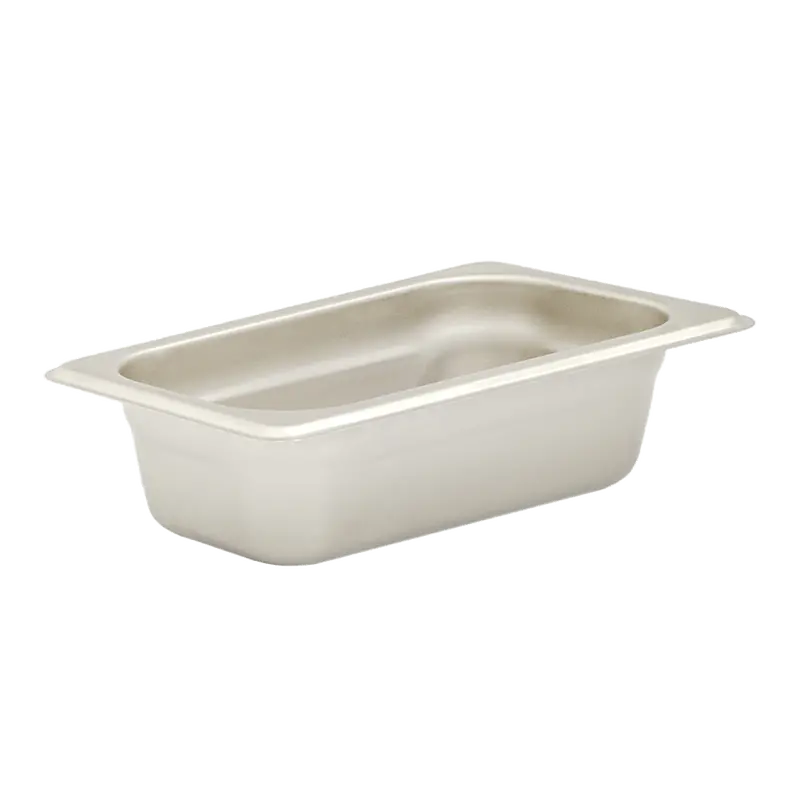 Browne 22192 One-Ninth-Size Steam Table Pan — 2.5" Deep, 22-Gauge Stainless Steel, Nsf Compliant 1