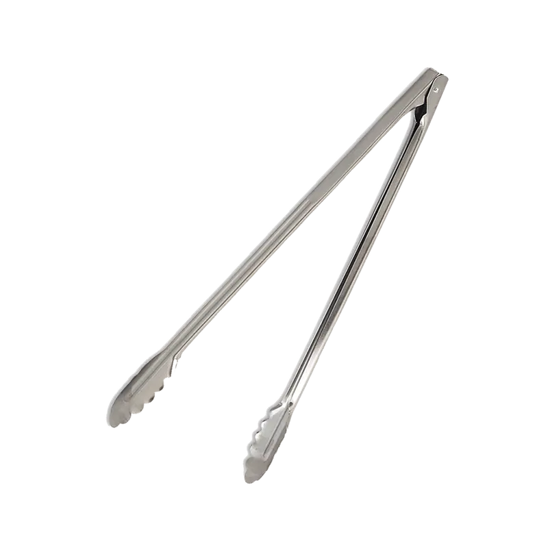 Browne 4512 12-Inch Super-Heavy-Duty Stainless Steel Utility Tongs — Reinforced Coil Spring | Denson Cfe 1