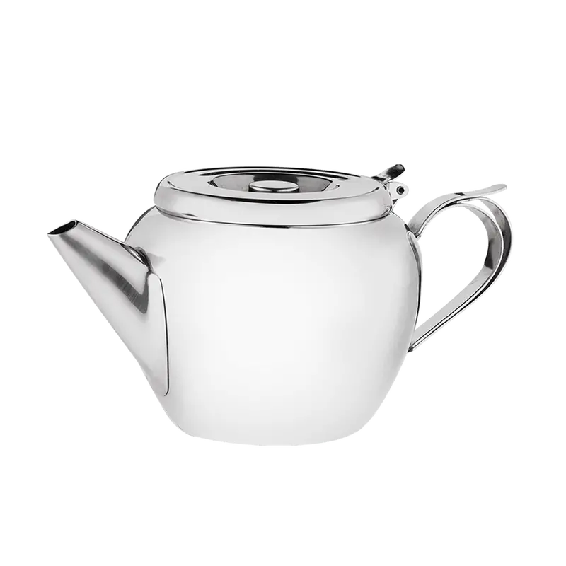 Browne 515151 20 Oz Stainless Steel Stackable Teapot With Built-In Strainer (18/8 Grade) | Denson Cfe 1