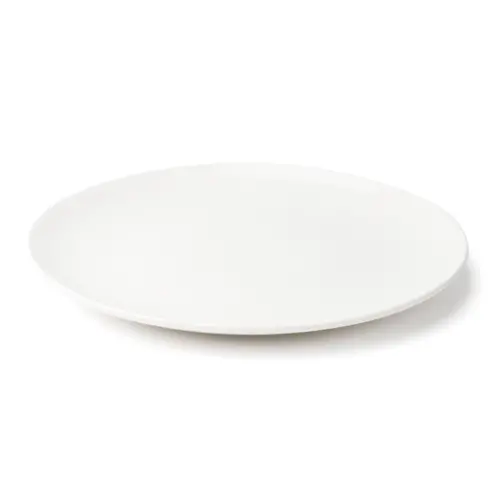 Browne 5630166 Foundation Series 10" White Round Coupe Plate – Dozen Pack | Denson Cfe 1