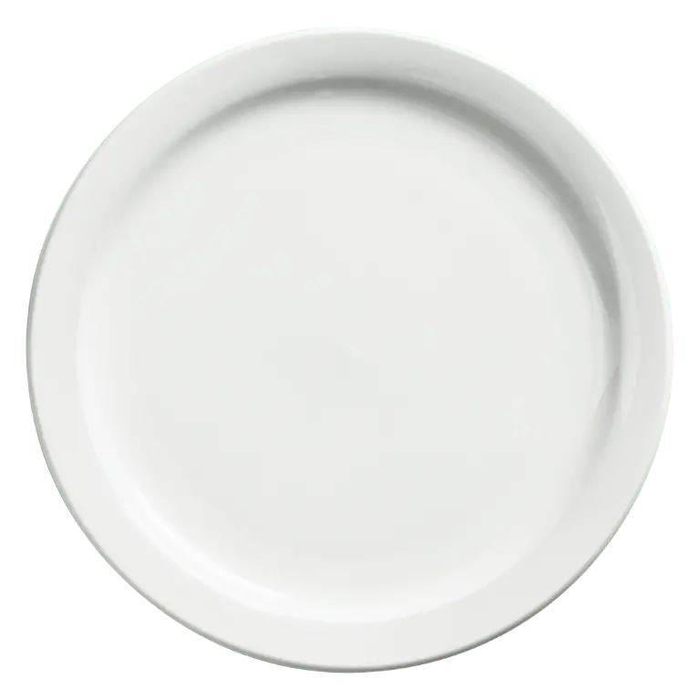 Browne 563962 Palm 6.5-Inch Side Plate – White, 16.5 Cm Diameter | Denson Cfe 1