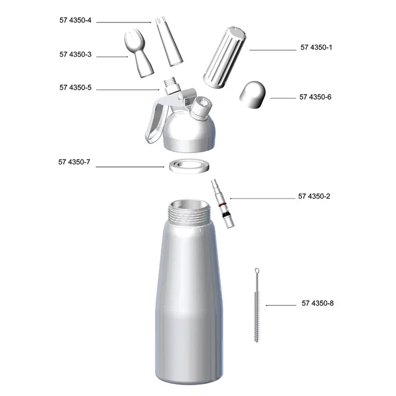 Browne 574350-1 Mosa Charger Holder – White Aluminum Whipper Charging Station 1