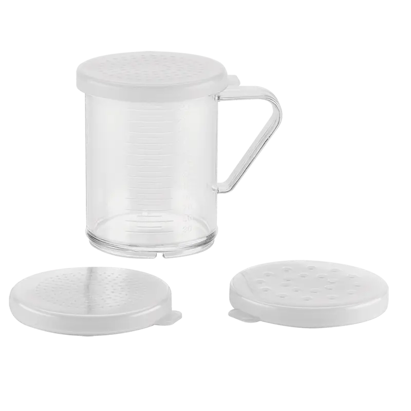 Browne 575680 Clear Plastic Dredge Set – 10 Oz Capacity With 3 Lids | Denson Cfe 1