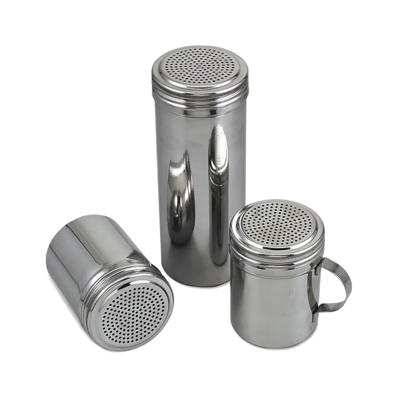 Browne 575698 12-Ounce Stainless Steel Dredge – Handle-Free Design | Denson Cfe 1