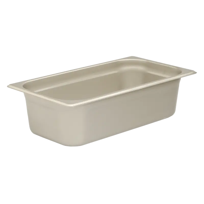 Browne 5781304 1/3-Size Steam Table Pan – 4" Depth, 24-Gauge Anti-Jam Stainless Steel | Denson Cfe 1