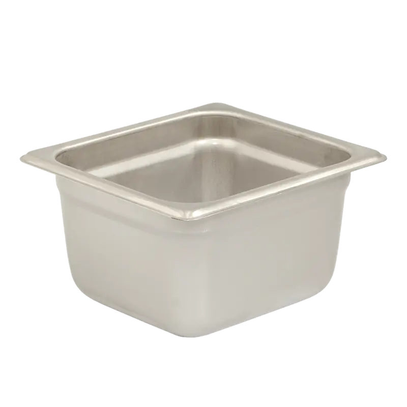 Browne 5781604 1/6-Size Steam Table Pan – 4" Depth, 24-Gauge Anti-Jam, Nsf-Certified | Denson Cfe 1