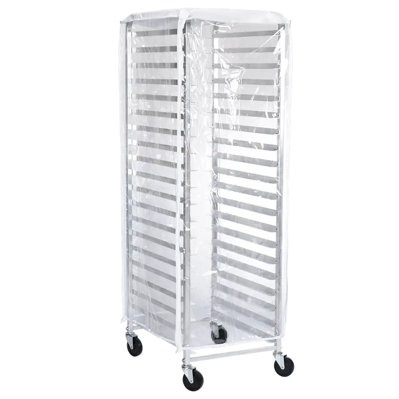 Browne 57913400 Economy End-Load Rack Cover – 23" × 28" × 62", Clear Poly | Denson Cfe 1