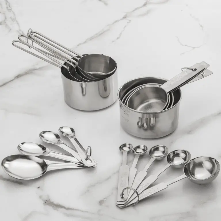 Browne 746108 Stainless Steel Measuring Spoon Set – 6-Piece, Commercial-Grade | Denson Cfe 1