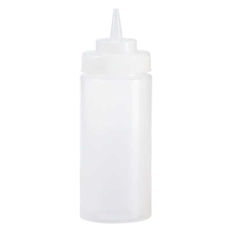 Browne Clear 32 Oz Wide-Mouth Squeeze Dispenser – Commercial-Grade | Denson Cfe 1