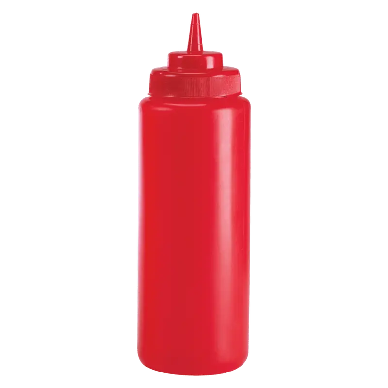 Browne Red 32 Oz Wide-Mouth Squeeze Dispenser – High-Capacity Refillable | Denson Cfe 1