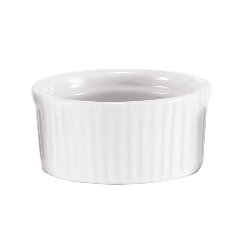 Browne Soufflé Ramekin – 4.25" (300 Ml), White Ceramic | Denson Cfe 1