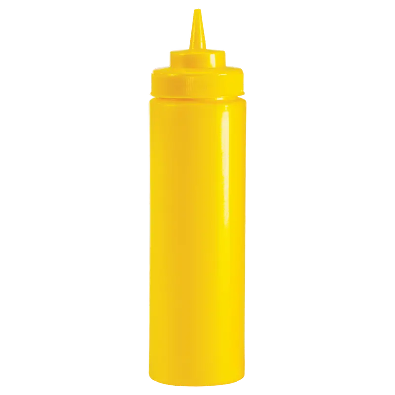 Browne Yellow 32 Oz Wide-Mouth Squeeze Dispenser – Durable Wide-Opening Design | Denson Cfe 1