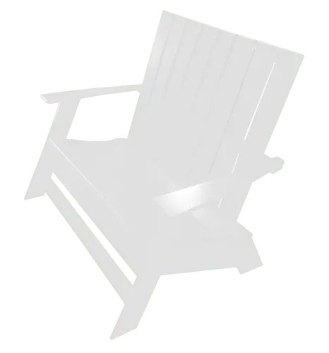 Bsmab Modern Adirondack-Style Outdoor Bench 1