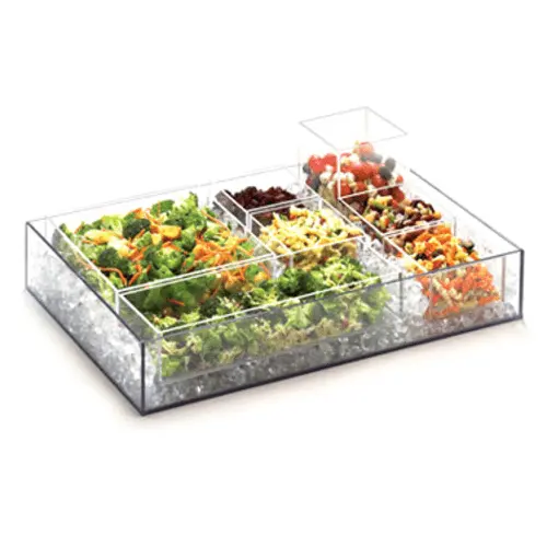 Cal-Mil Acrylic Display Bowl – 5" Square × 6" Height, Transparent 1