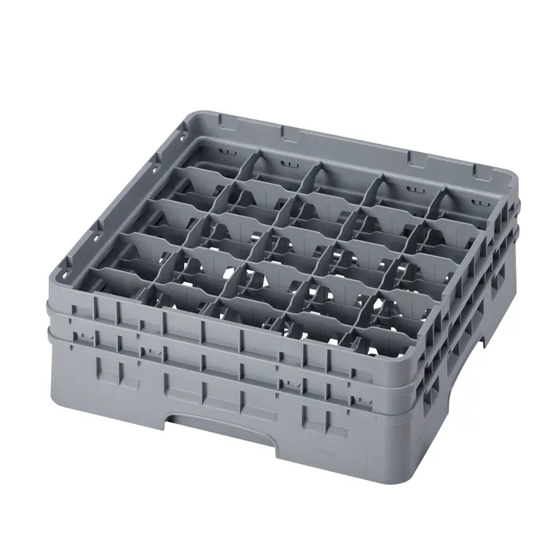 Cambro 25S534151 25-Compartment Glass Rack – Fits 6.125" Items, Includes 2 Extenders | Denson Cfe 1